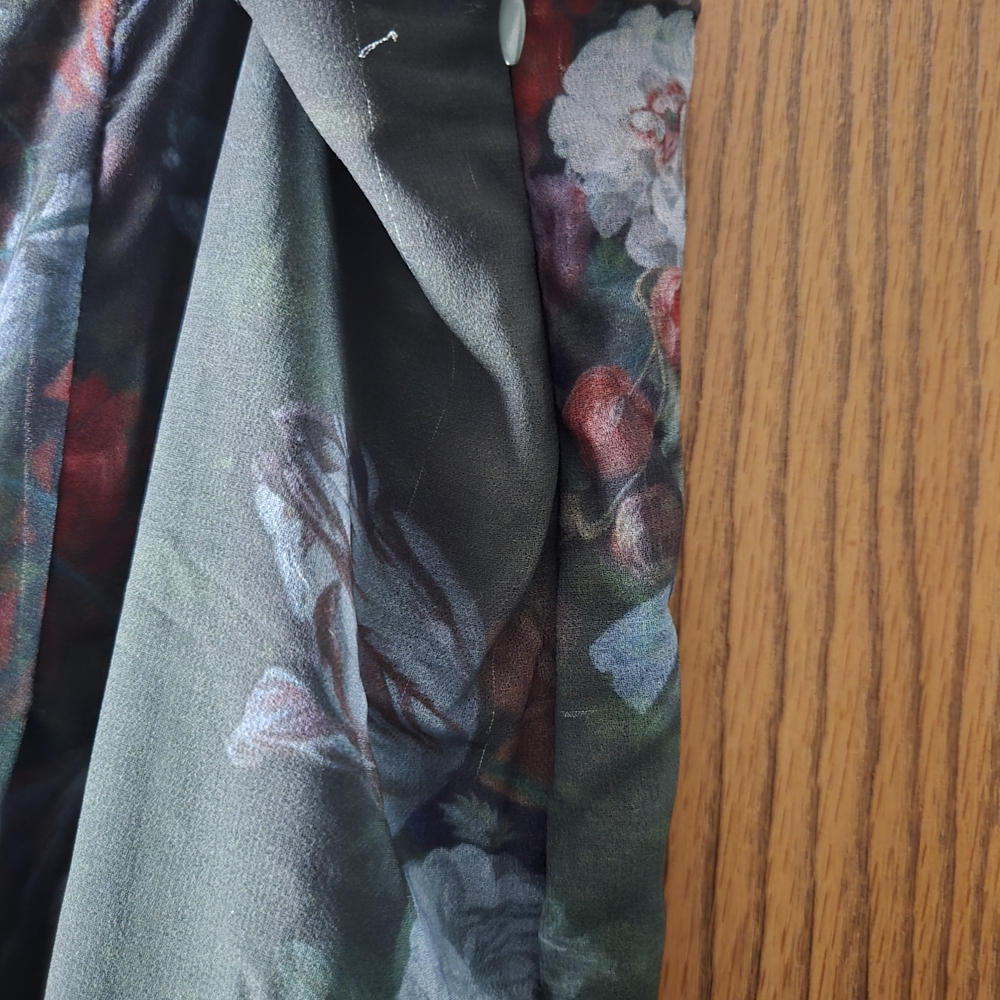 dELiA*s Floral Midi Skirt - Black and Multicolor - Picture 3 of 4
